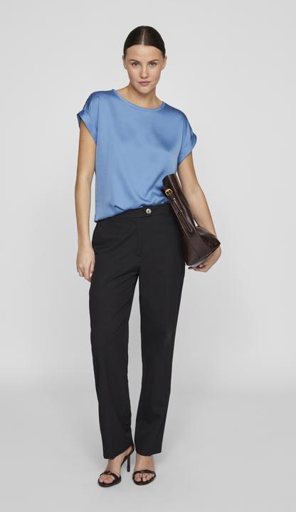 Actual product image Vila Round neckline top with short sleeves (36)