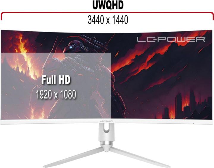 Produktbild LC-Power LC-M34-Q-C-PRO (3440 x 1440 Pixel, 34")