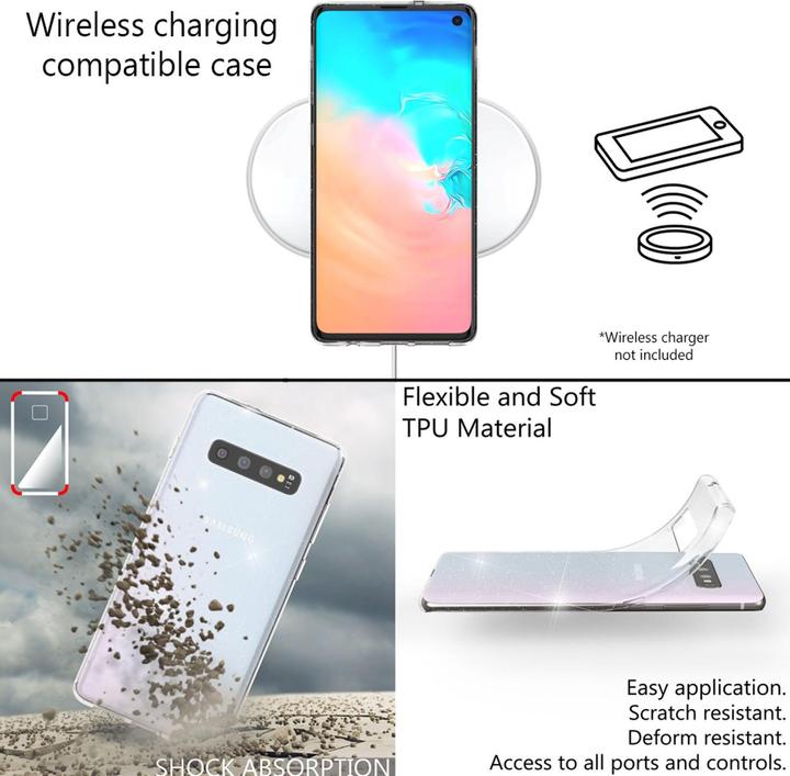 Actual product image Nalia Glitter mobile phone case (Samsung Galaxy S10+)