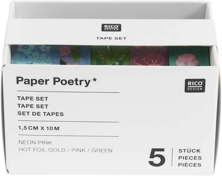Rico Design Tape Set La Vie En Rose, Green / Blue F (10 m)