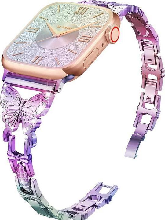 Immagine prodotto EKO Orologio bracciale in acciaio inox a farfalla viola (Acciaio inossidabile)