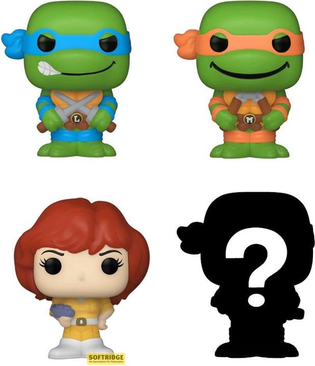 Image du produit Funko Les Tortues ninja pack 4 figurines Bitty POP! Vinyl Leonardo 2,5 cm