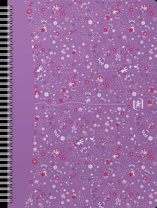 Image du produit Oxford FORME FLORAL - Livre à spirales (B5, Quadrillé, Couverture rigide)