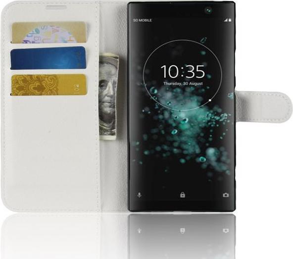 Productafbeelding MU Classic Litchi Leren Boekomslag Serie (Xperia XA2 Plus)