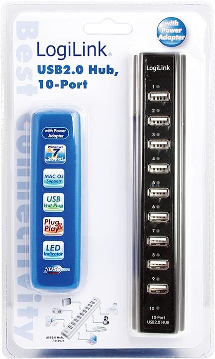 Immagine prodotto LogiLink UA0096 (USB-A, 10 Porti)