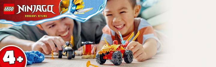 Actual product image LEGO 71789 Chase with Kai's speedster and Ras' motorbike (71789, LEGO Ninjago)
