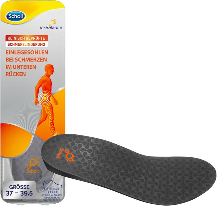 Actual product image Scholl InBalance insoles for lower back pain