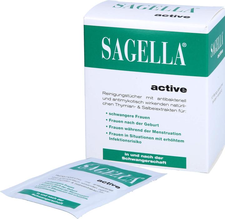 Image du produit Sagella active, 10 pc TUE (Lingettes intimes)