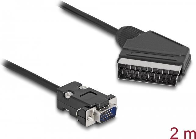 Image du produit Delock Scart — VGA (2 m, Péritel)