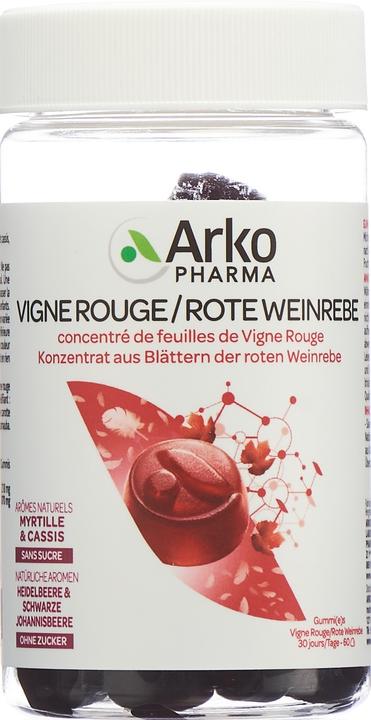 Immagine prodotto Arkopharma Arkogummies Rote Weinrebe (60 Pezzo/i, Gomme, 198 g)