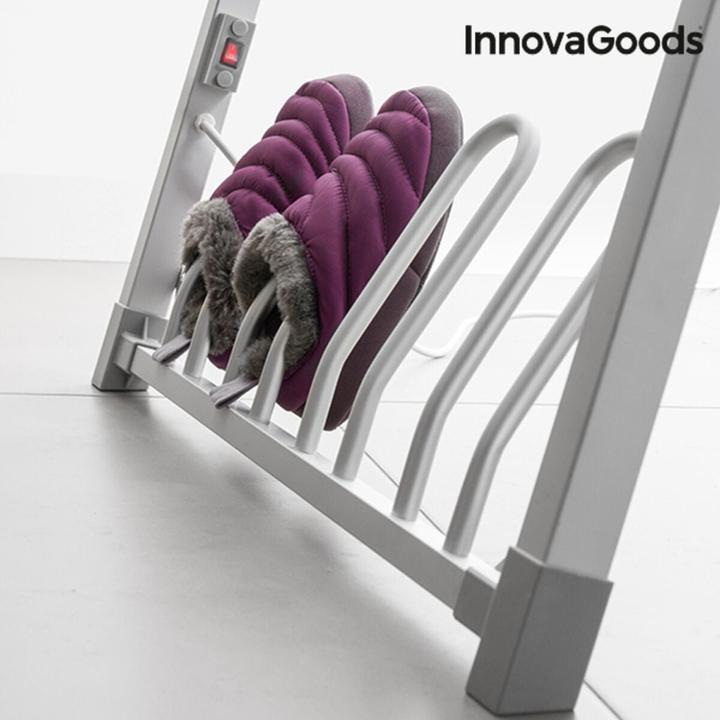 Actual product image InnovaGoods Folding electric clothes horse Verayer 30 poles