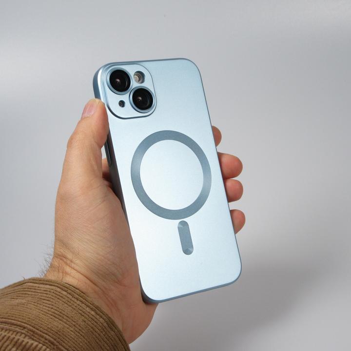 Produktbild PhoneLook Hülle Gummi weich mit Kameraschutzglas MagSafe (Apple iPhone 15 Plus)