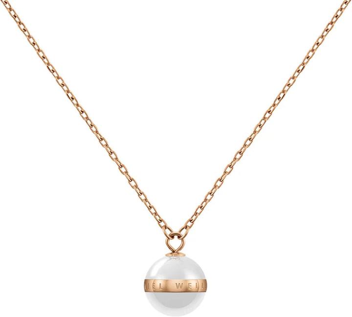 Daniel Wellington Aspiration Halskette Rose Gold (Edelstahl, Emaille)