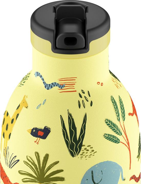Image du produit 24 Bottles Thermosflasche Clima 330 ml, Gelb/Mehrfarbig, Jungle Friends (0.33 l)