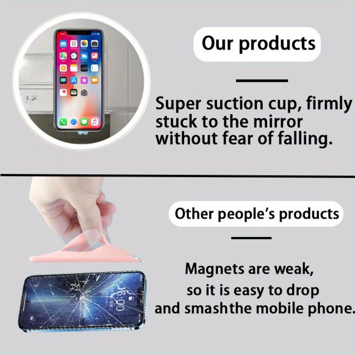 Image du produit PhoneLook Patch magnétique MagSafe rotatif 360° en silicone avec ventouse pour support téléphone