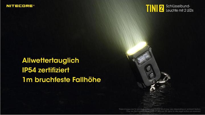 Image du produit Nitecore TINI 2 - 500 lumens, gris (4.70 cm, 500 lm)