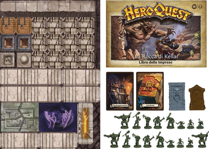 Produktbild Hasbro Avalon Hill, HeroQuest, Die Festung von Kellar, Brettspiel für Erwachsene, 2-5 Spieler, zum Spielen