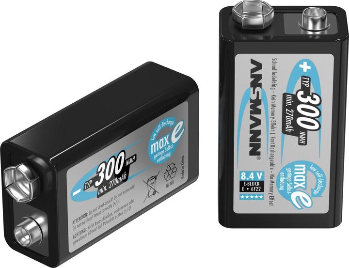 Actual product image Ansmann E-block (1 pcs., 9V Block, 270 mAh)