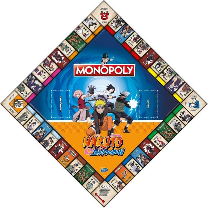 Actual product image Monopoly Naruto Shippuden (French)
