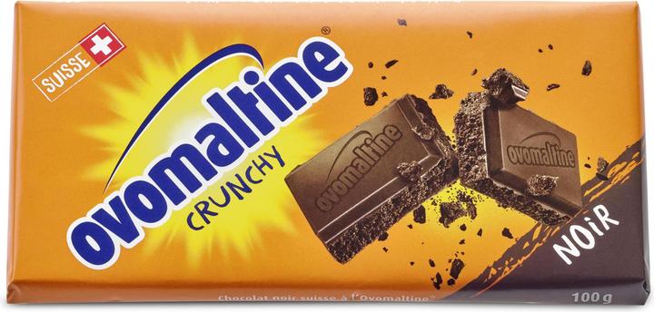Image du produit Ovomaltine Tablette de chocolat Crunchy Noir 100 g (160 g)