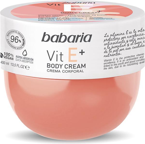 Babaria Crema corpo VITAMINA E+ 100% vegan 400 ml (Crema corpo, 400 ml)
