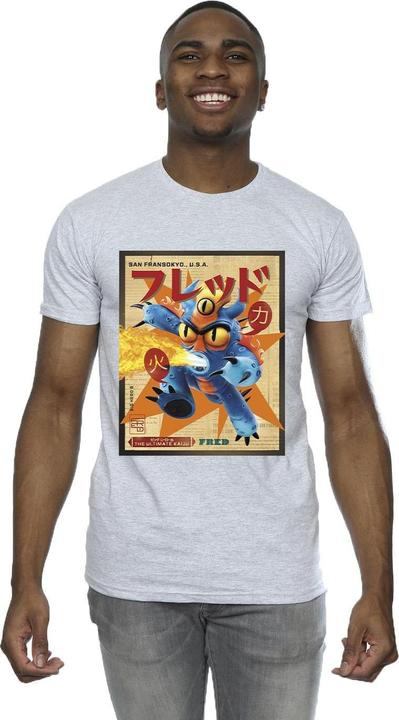 Produktbild Disney Big Hero 6 Baymax Fred Newspaper TShirt (5XL)