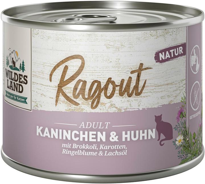 Actual product image Wildes Land Wet food ragout rabbit & chicken 6 x 180 g (Adult, 6 pcs., 1080 g)