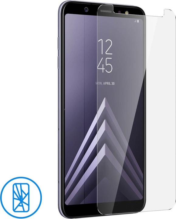 Actual product image Avizar Crystal clear film, glass screen protector (1 Piece, Samsung Galaxy A6+)