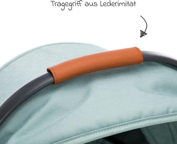 Immagine prodotto Fillikid Kinderwagenaufsätze Babywanne für Jogger Run - Schwarz Melan
