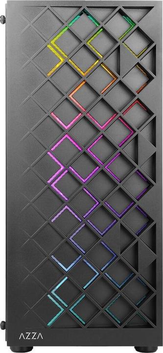 Actual product image Azza Go Midi ATX Spectra 280B tempered Glass ARGB (mATX, Mini-ITX, ATX)