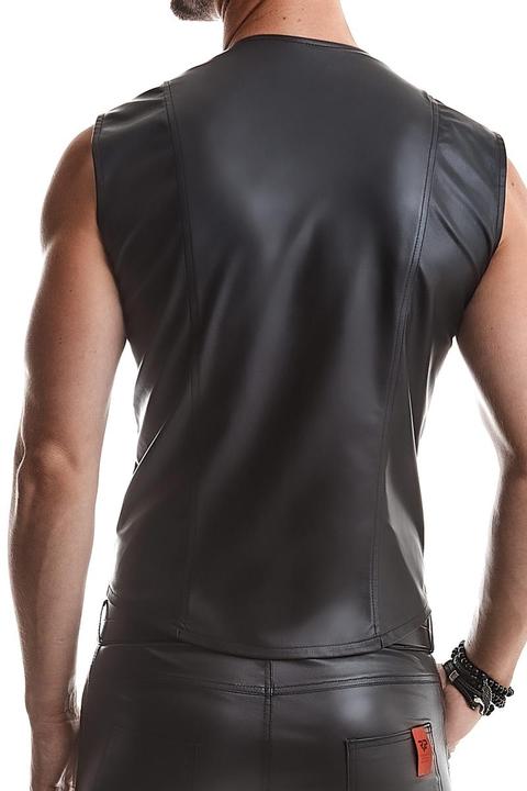 Actual product image Regnes Fetish Planet Men's waistcoat in black (5XL)