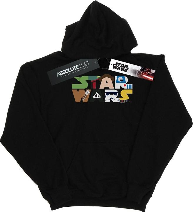 Immagine prodotto Star Wars Character Logo Felpa con Cappuccio Uomo (XL)