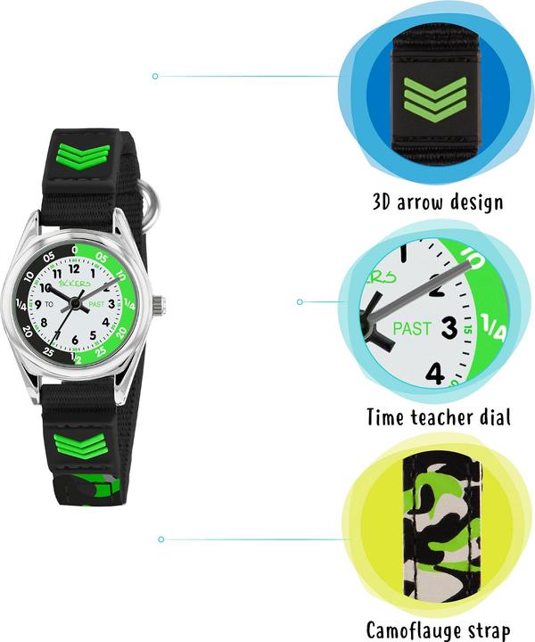 Image du produit Tikkers Enseignant Velcro Time (Montre analogique, 26 mm)