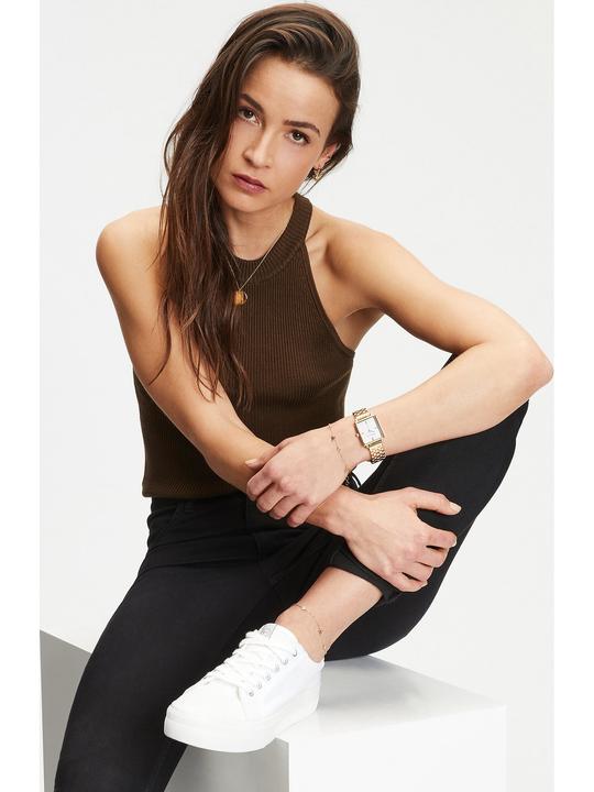 Actual product image Tamaris Fashion gold-plated leg bracelet with zircons TJ-0014-A-27 (L) (Stainless steel, 24 cm)