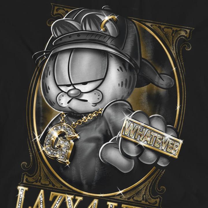 Actual product image Garfield Unisex Adult Lazy 4 Life T-Shirt (M)
