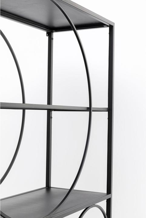 Actual product image Kare Design Shelf Circle black (100 x 35 x 200 cm)