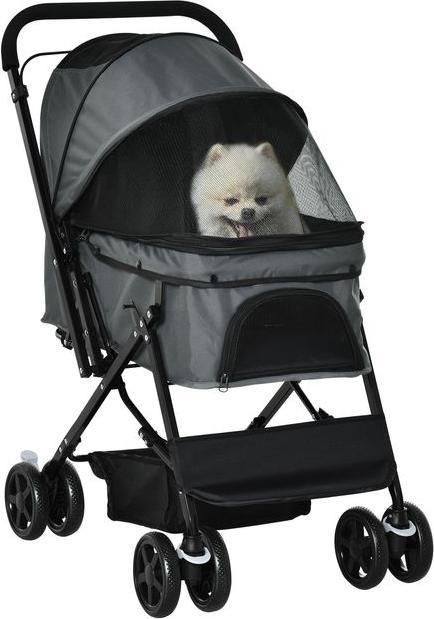 Produktbild Swisshandel24 Hundebuggy Hundewagen Buggy für kleine Hunde und Katzen Haustierwagen Pet Stroller Katzenbuggy Oxfor (Hund, Faltbar)