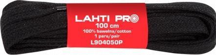 Produktbild Lahti Pro FLAT LACING 100% COTTON BLACK L904050P, 10PAR, 100CM, LAHTI (100 cm)