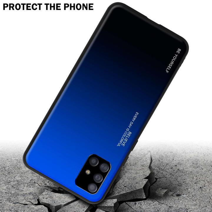 Actual product image Cadorabo Bumper Case for Samsung Galaxy A51 5G TPU 2 Farben Glas (Samsung Galaxy A51 5G)
