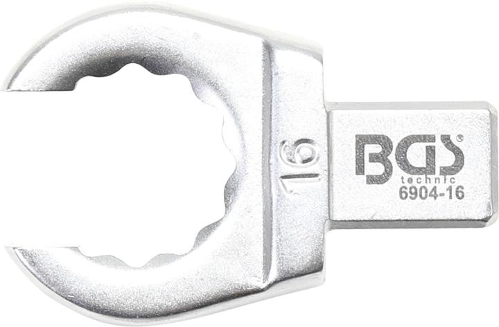 Produktbild BGS Einsteck-Ringschlüssel offen 16 mm Aufnahme 9 x 12 mm (16 mm)