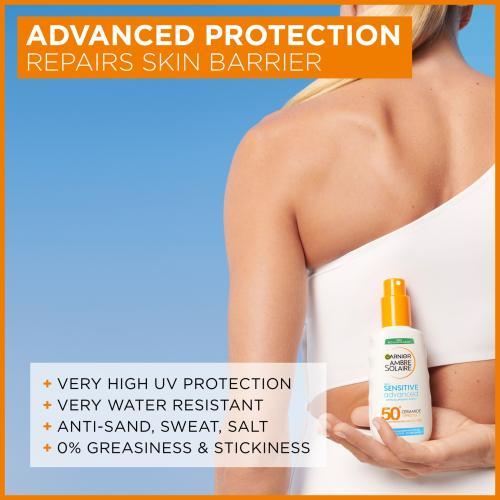 Produktbild Garnier Ambre Solaire Sensitive Advanced (Sonnenspray, SPF 50, 150 ml)