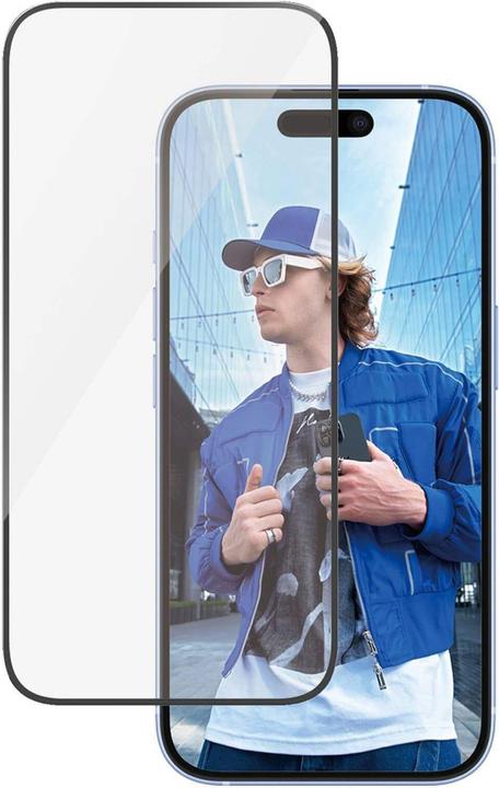 PanzerGlass Ultra-Wide Fit (1 Stück, Apple iPhone 16, Apple iPhone 15)