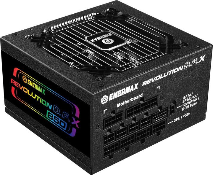 Enermax Revolution D.F. X ARGB ATX3.0 PCI-e 5.0 Alimentatore PC 850W 80Plus Gold Full Modular 2X 12VHPWR (850 W)