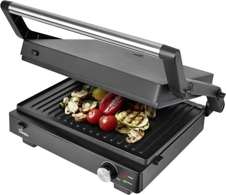 Image du produit BiKitchen grill 200 Gril de contact électrique Témoin lumineux, rabattable, réglable en continu