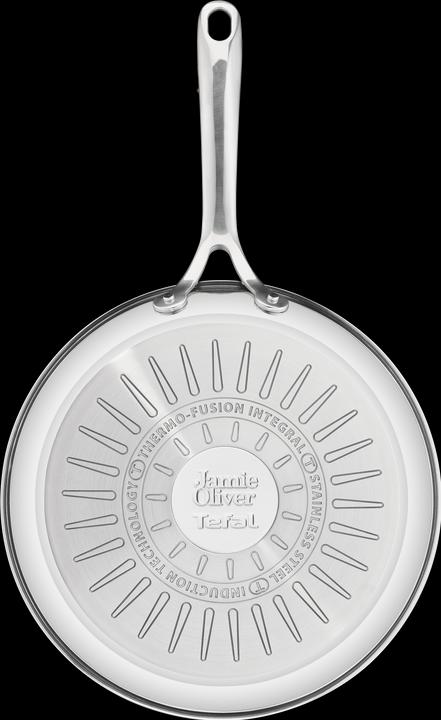 Immagine prodotto Tefal Padella in acciaio inox Jamie Oliver Cook Smart (24 cm, Padella per friggere, Acciaio inossidabile)