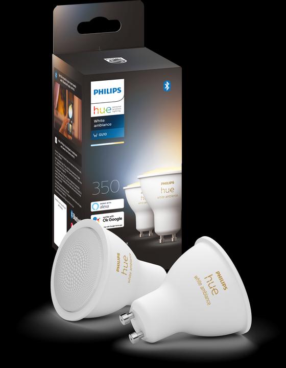 Productafbeelding Philips Hue Hue White Ambiance BT (GU10, 5 W, 350 lm, 2 x, G)