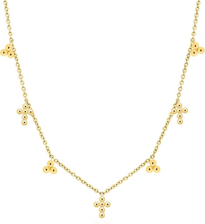 Immagine prodotto Candy Collana Sia, argento 925, placcata oro (Argento 925, Placcato oro 18k, 38 - 41 cm)