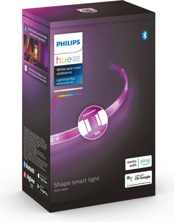 Image du produit Philips Hue Lightstrips BT Extension (RGBW, 100 cm, Intérieur)