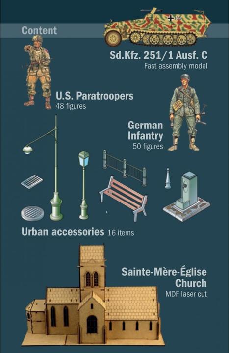 Actual product image 1:72 Battle of Normandy St.-Mère-Église