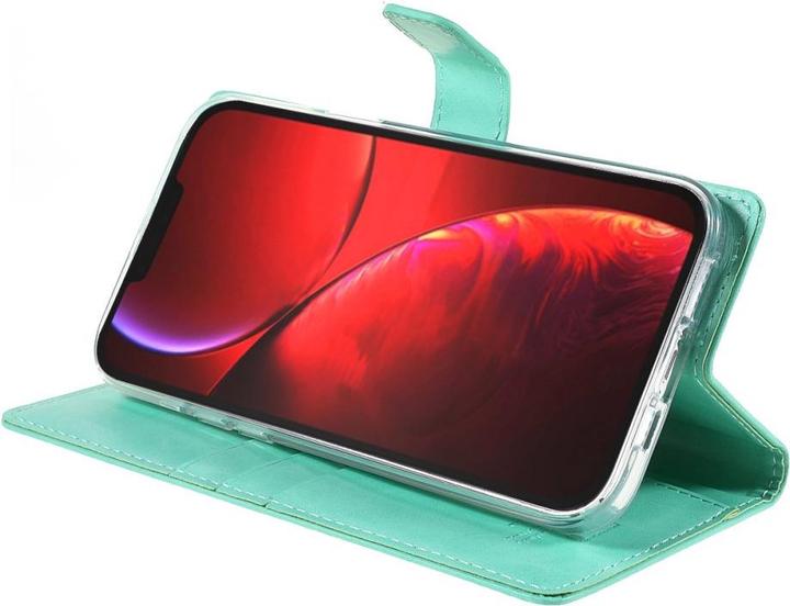 Produktbild iPhone 13 Pro Max - Blue Moon Etui Hülle Karten türkis (Apple iPhone 13 Pro Max)